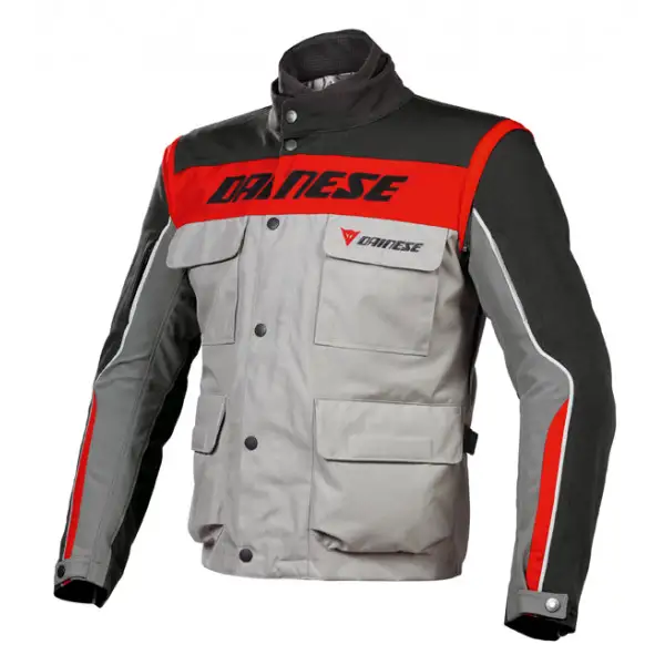 Dainese Evo-System D-Dry motorcycle jacketsteeple gray-black-red