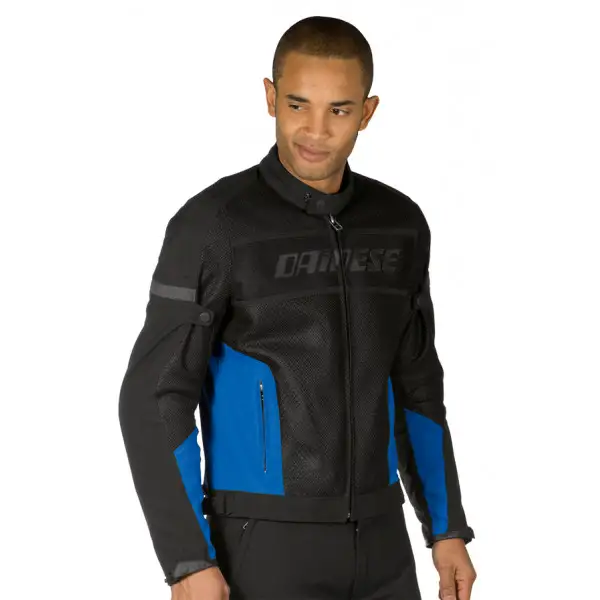 Dainese Air-Frame Tex summer motorcycle jacket black-blue