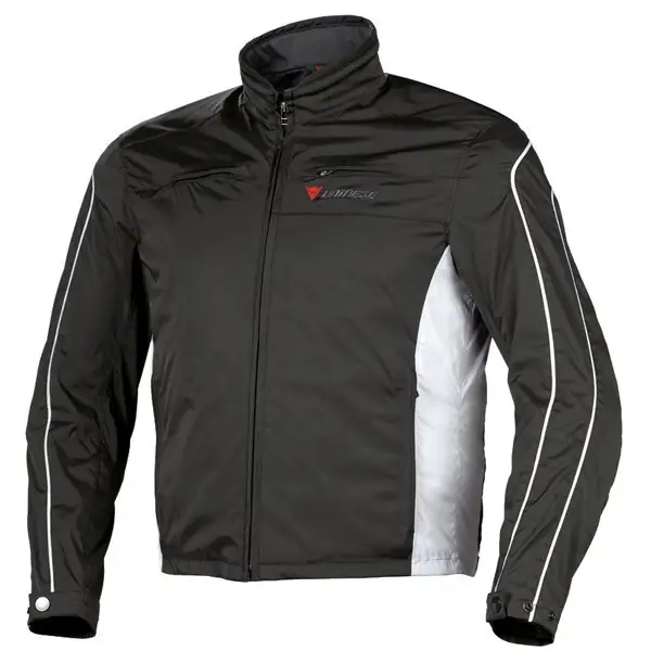 Dainese Tron 2 Tex motorcycle jacket black high rise