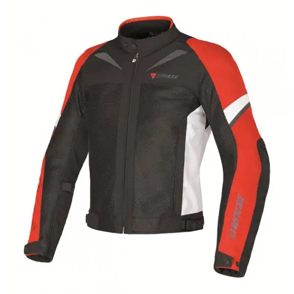 Dainese AIR-3 TEX motorcyle jacket black-red-white