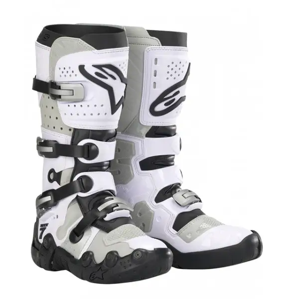 Alpinestars Tech 7 Supermoto boots - White-Gray vented