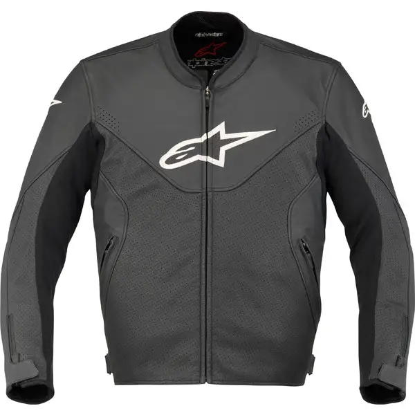 Alpinestars Indy leather motorcycle jacket black
