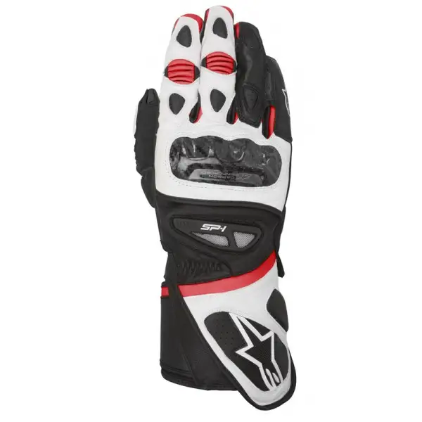 leather gloves Alpinestars SP-1 black white red