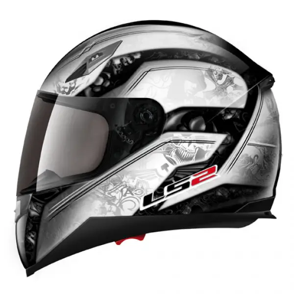 LS2 FF384 Armory full face helmet White-Black