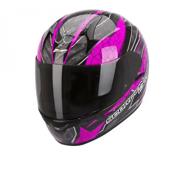Scorpion Exo 410 Air Rad full face helmet black pink