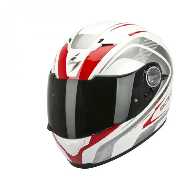 Scorpion Exo 500 Air Focus full face helmet white red