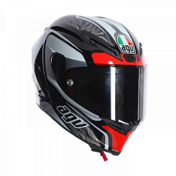 Agv Race Corsa Circuit full face helmet Black White Red