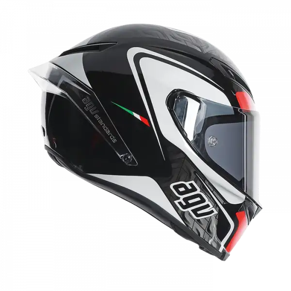 Agv Race Corsa Circuit full face helmet Black White Red