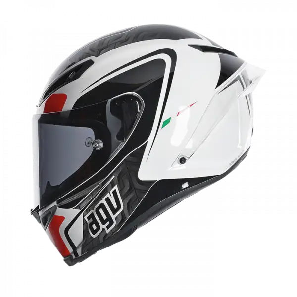 Agv Race Corsa Circuit full face helmet White Black Red