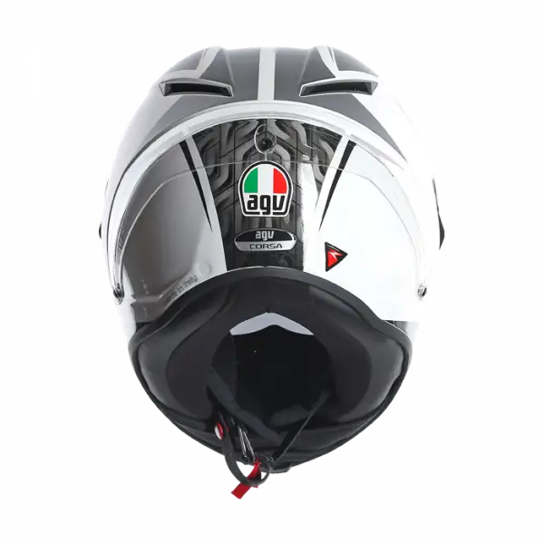 Agv Race Corsa Circuit full face helmet White Black Red