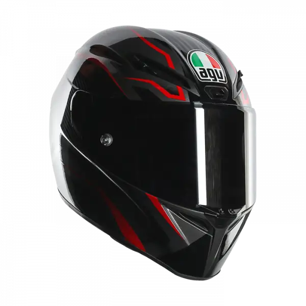 AGV GT Veloce TXT full face helmet Black Gunmetal Red