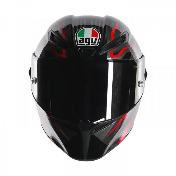 AGV GT Veloce TXT full face helmet Black Gunmetal Red