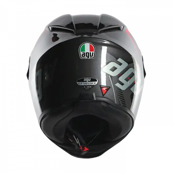 AGV GT Veloce TXT full face helmet Black Gunmetal Red