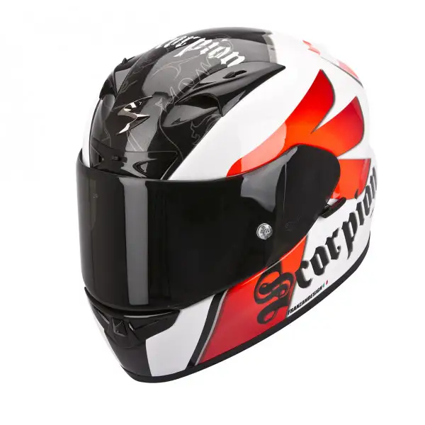 Scorpion Exo 710 Air Knight full face helmet white red