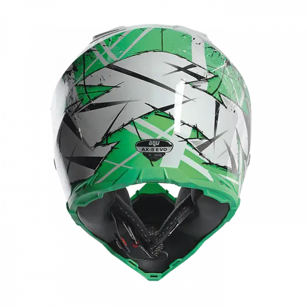 AGV AX-8 EVO Scratch cross helmet White Green