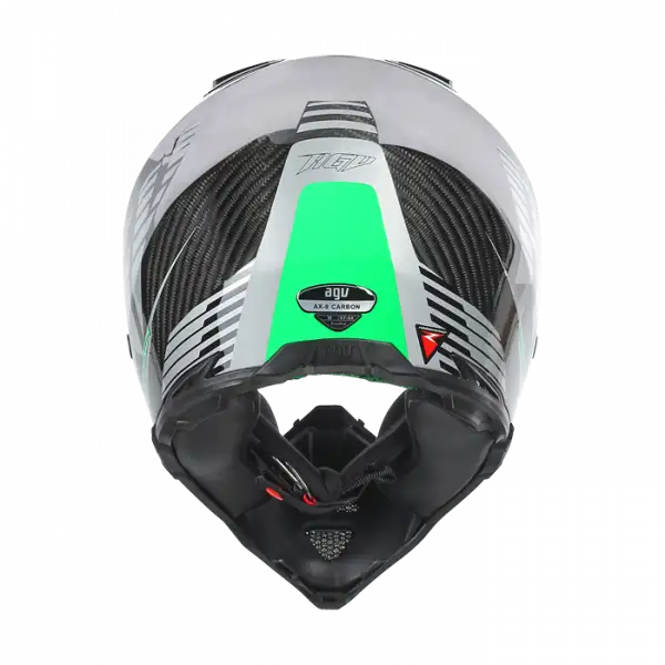 AGV AX-8 Carbon Carbotech cross helmet Green Grey