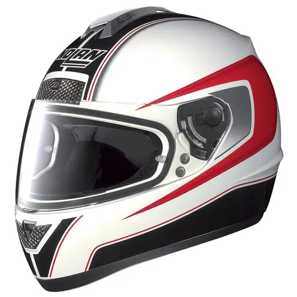 Nolan N63 Outrun fullface helmet white-red