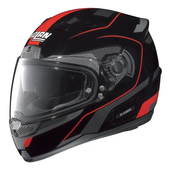 Nolan N85 Virage N-com fullface helmet black-red