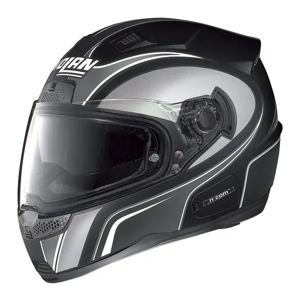Nolan N85 Tipp N-com fullface helmet flat black-grey