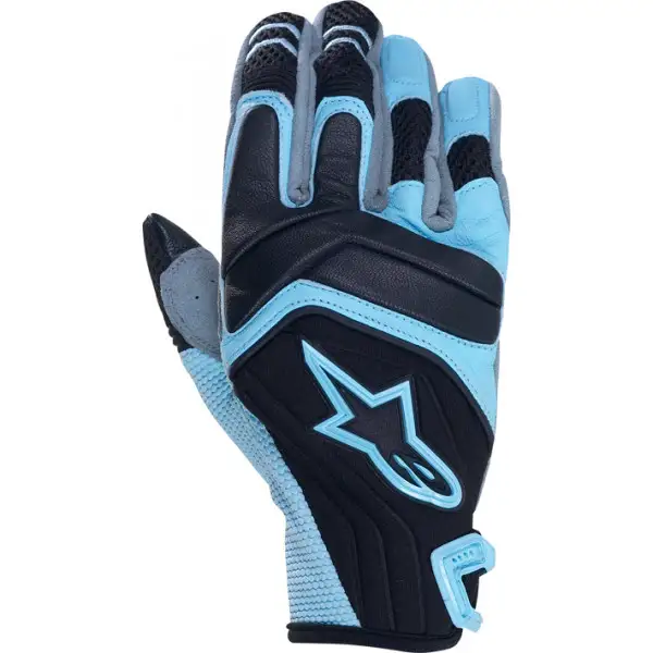 ALPINESTARS Stella SMX-4 women leather-neoprene gloves col. blue