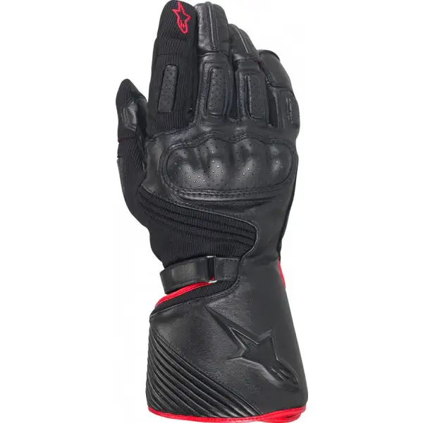 Alpinestars Apex Drystar textile-leather gloves black-red