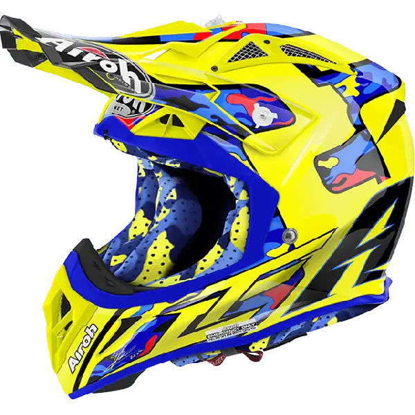 Casco cross Airoh Aviator 2.2 TC16 lucido