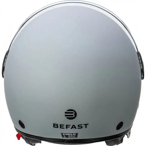 Casco jet Befast Rapid Connect Grigio Opaco con interfono integrato