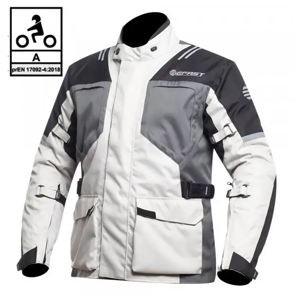 Kit coppia Bolt CE 3 strati Grigio - Giacca moto certificata Befast Uomo + Donna