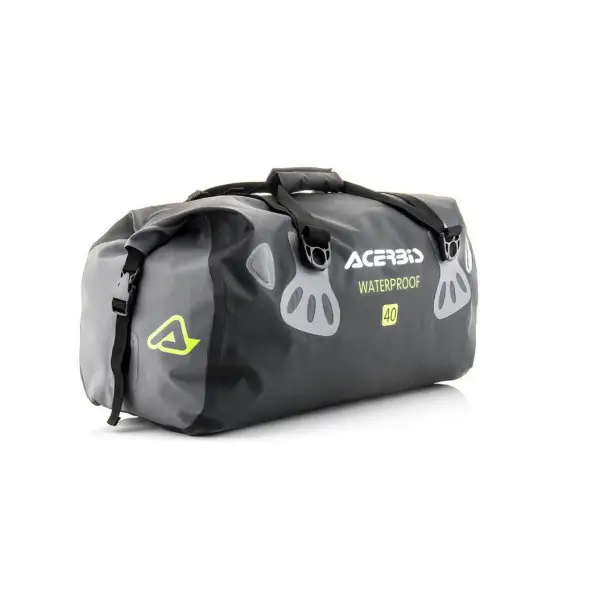 Borsa da sella impermeabile Acerbis No Water Horizontal Bag 40 litri Nero Giallo