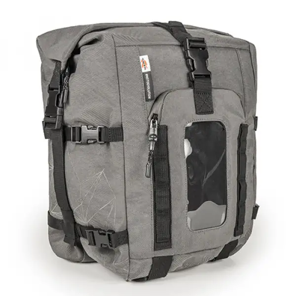 Kappa RA315 extensible tank bag 28lt convertible into a backpack or saddle bag Grey