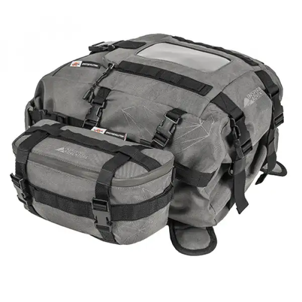 Kappa RA315 extensible tank bag 28lt convertible into a backpack or saddle bag Grey