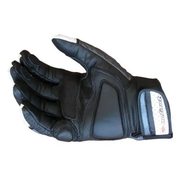 Befast Octan Evo summer leather gloves Black White Gray