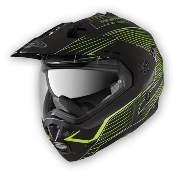 Modular helmet Caberg Tourmax Sonic matte black neon yellow