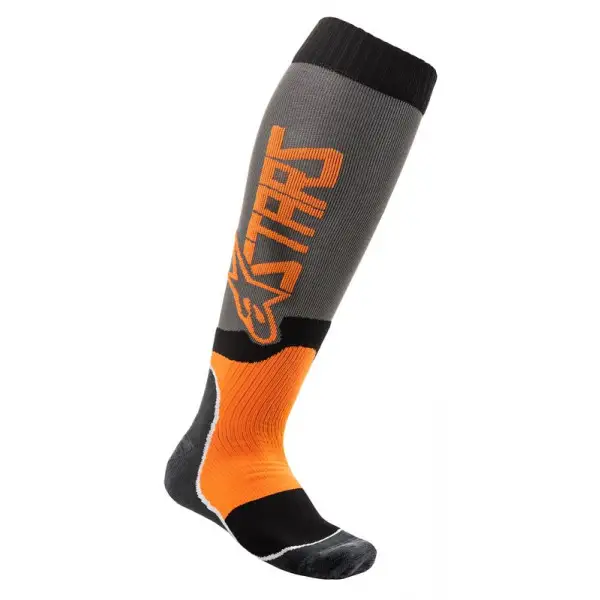 Alpinestars MX PLUS-2 technical socks orange grey
