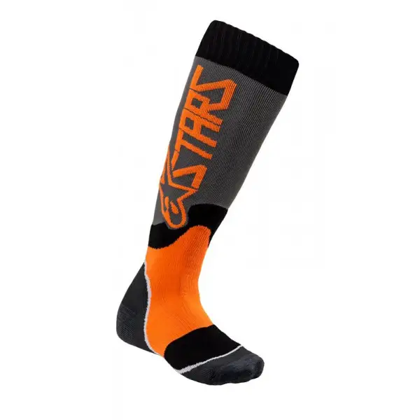 Alpinestars YOUTH MX PLUS-2 kid technical socks Black Orange