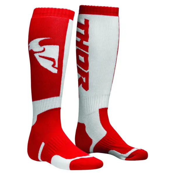 Thor S8-MX Socks Red White