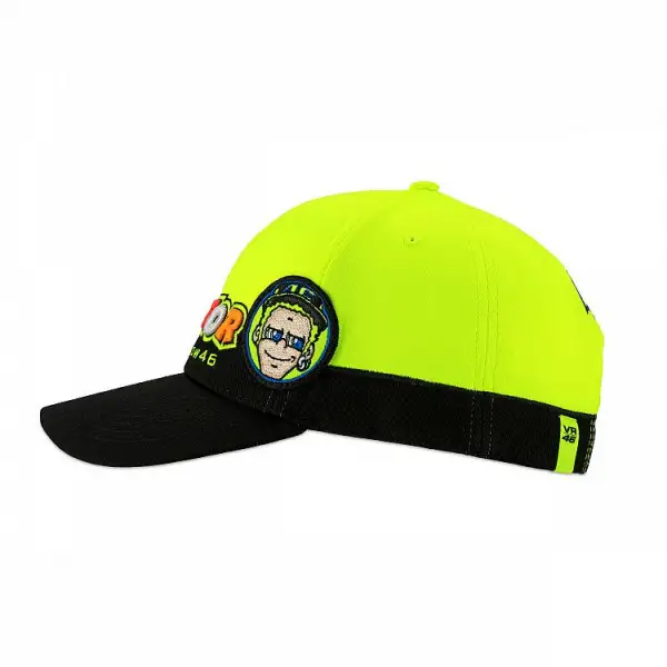 VR46 CUPOLINO Hat Fluo Yellow Black