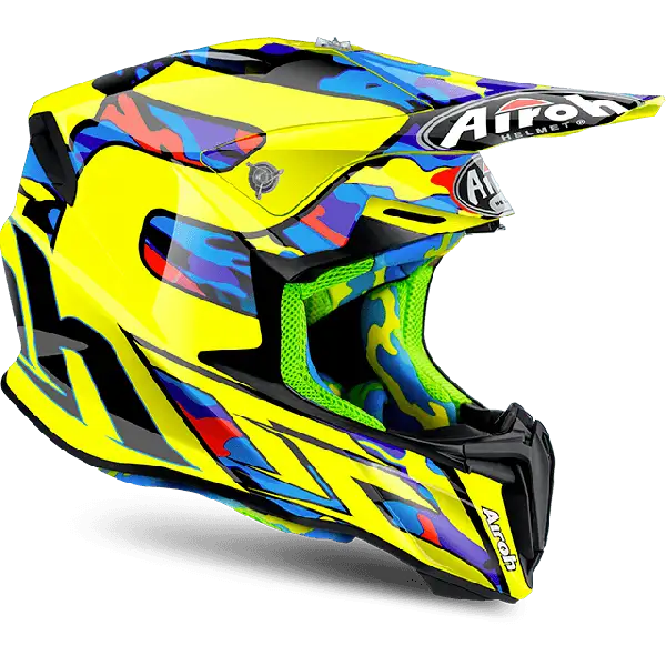 Casco cross Airoh Twist TC16 lucido