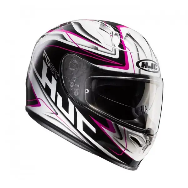 Casco integrale HJC FG ST Crucial MC8 Nero Bianco Rosa