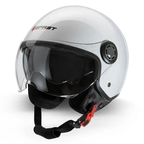 Casco jet Befast Rapid II doppia visiera Bianco