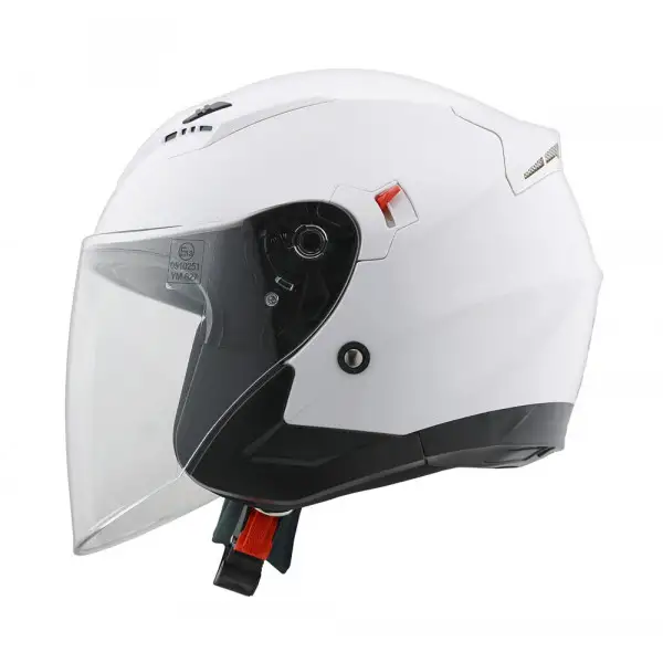 Casco jet Befast Top J bianco lucido