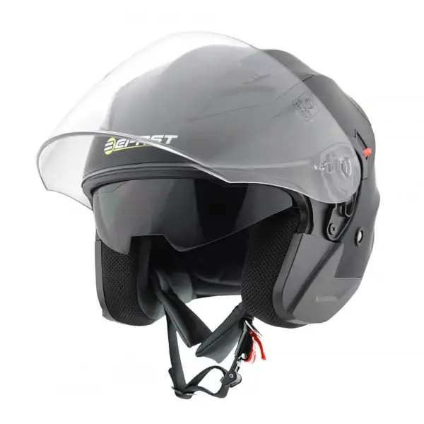 Casco jet Befast Top J nero opaco