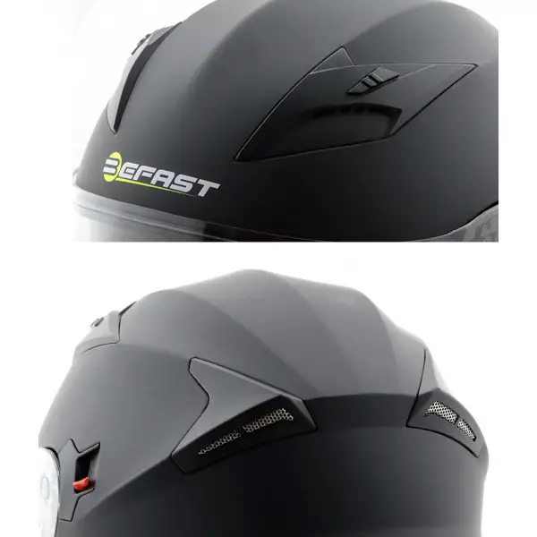 Casco jet Befast Top J nero opaco