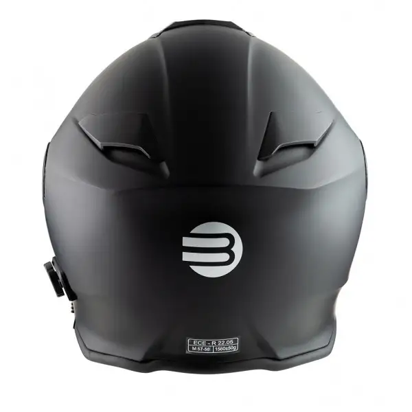 Casco modulare Befast Connection con interfono integrato Nero opaco