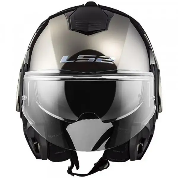 Casco modulare LS2 FF399 Valiant mentoniera ribaltabile Titanio opaco