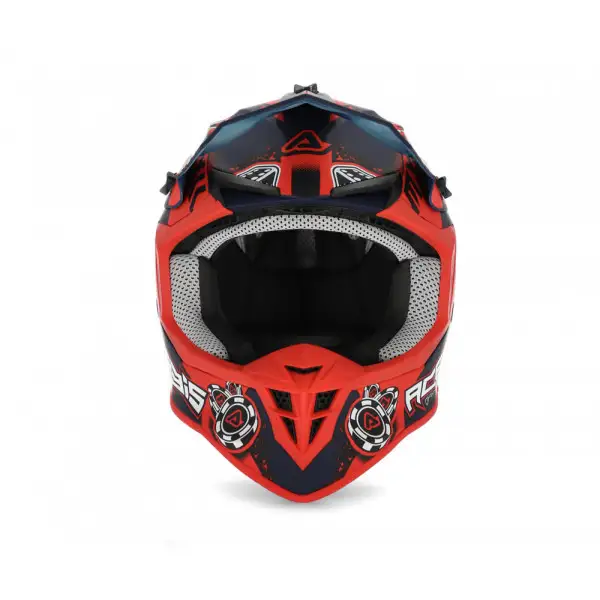 Acerbis LINEAR Cross Helmet Blue Red