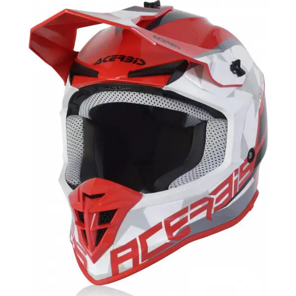 Acerbis LINEAR cross helmet red white
