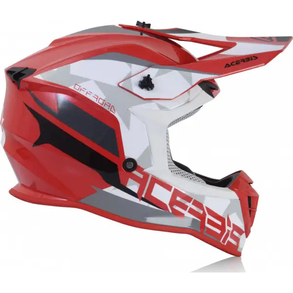 Acerbis LINEAR cross helmet red white