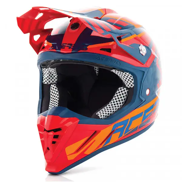 Off road helmet Acerbis Skinviper Profile 3.0 Shiny Red blue