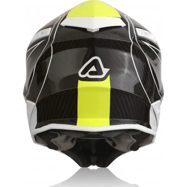 Acerbis STEEL CARBON cross helmet white yellow